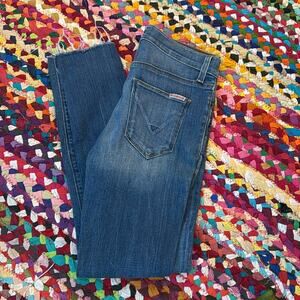 Hudson Nico Midrise Ankle Skinny Raw Hem Denim Jeans